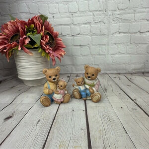 Vintage HOMCO home interiors teddy bear figurines